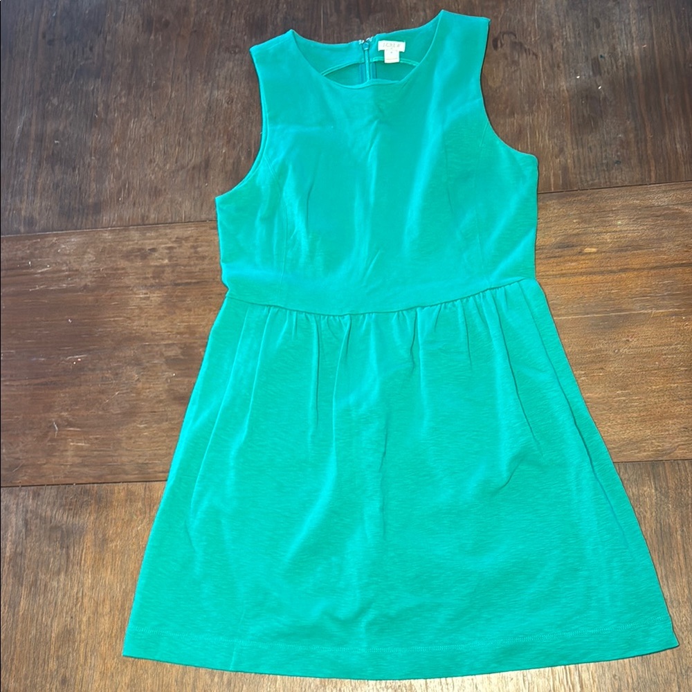 J. Crew Vibrant Green Sleeveless Dress - Picture 2 of 9
